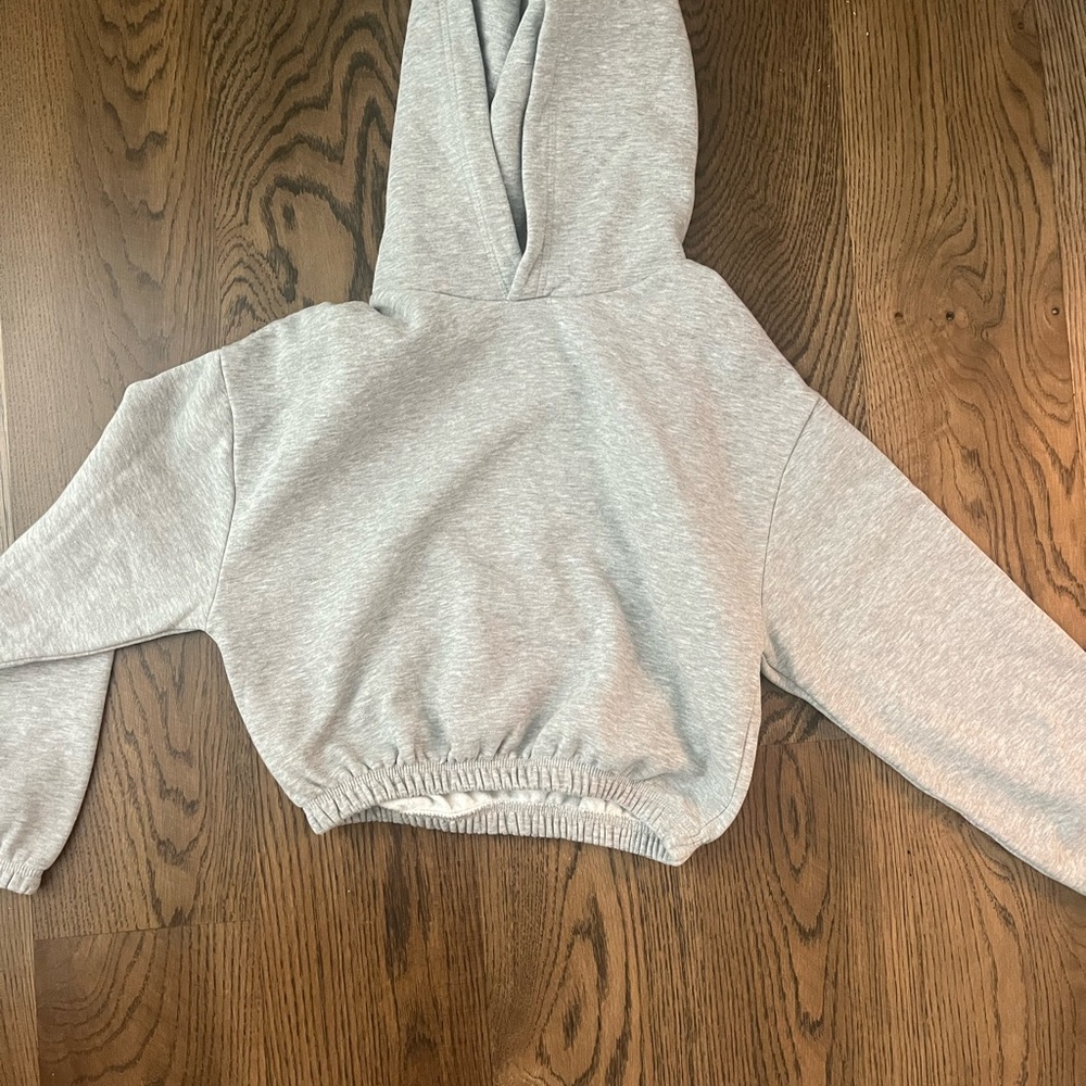 Gray Hooded Sweatshirt